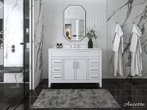 ASPEN Single Sink Marble Top Bath Vanity