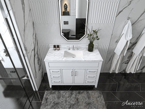ASPEN Single Sink Marble Top Bath Vanity