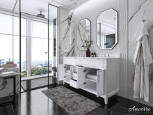 Load image into Gallery viewer, ASPEN Double Sink Marble Top Bath Vanity