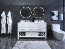 Load image into Gallery viewer, Elizabeth Double Sink Marble Bath Vanity