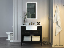 Load image into Gallery viewer, New HALEY Modern Marble Farmhouse Single Sink Bathroom Vanity