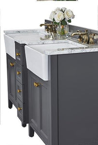 ADELINE Double Sink Marble Bath Vanity
