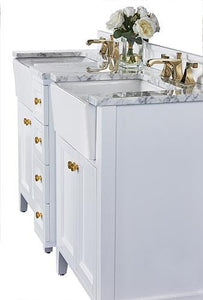 ADELINE Double Sink Marble Bath Vanity