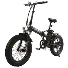 Load image into Gallery viewer, 48V Matt Black 20&quot; Fat Tire Portable and Folding Electric Bike