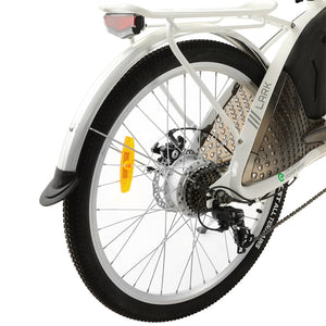 The LARK White Electric City Bike for Women