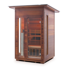 Load image into Gallery viewer, Diamond 2 Person Hybrid Infrared + Electric Outdoor Sauna