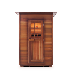 Sapphire 2 Person Indoor Hybrid Infrared + Traditional Sauna