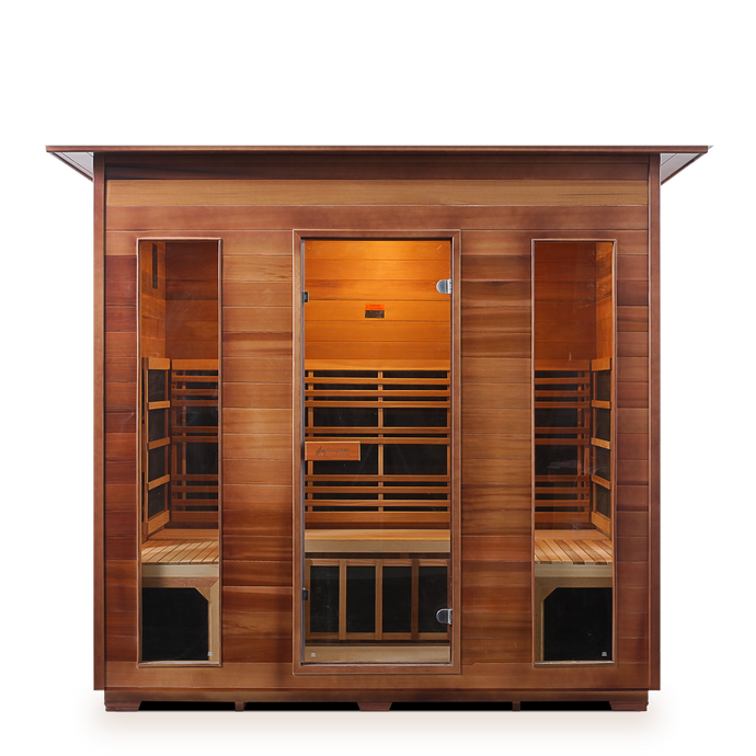 Rustic 5 Person Indoor Infrared Sauna