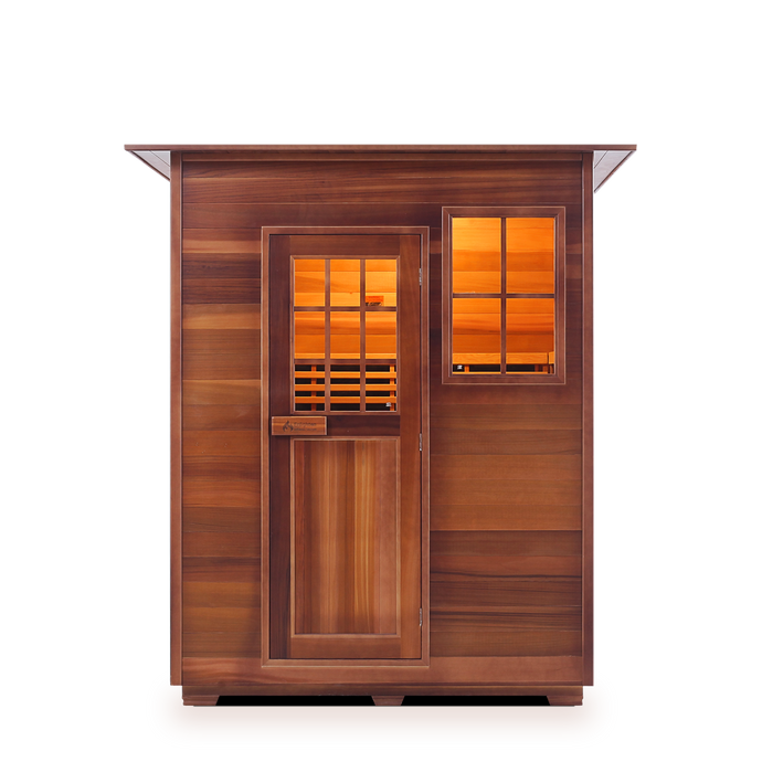 Sapphire 3 Person Indoor Hybrid Infrared + Traditional Sauna