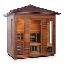 Load image into Gallery viewer, Diamond 5 Person Outdoor Hybrid Infrared + Electric Sauna