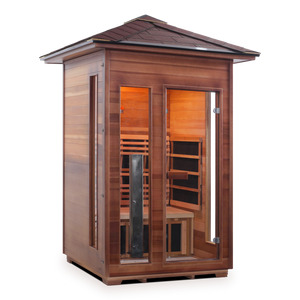 Rustic 2 Person Outdoor Infrared Sauna