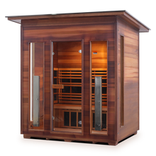Load image into Gallery viewer, Rustic 4 Person Outdoor Infrared Sauna