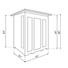 Load image into Gallery viewer, Rustic 3 Person Outdoor Infrared Sauna