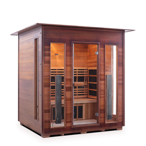 Rustic 4 Person Indoor Infrared Sauna