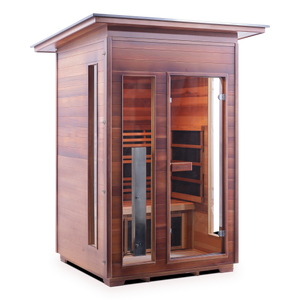 Rustic 2 Person Outdoor Infrared Sauna