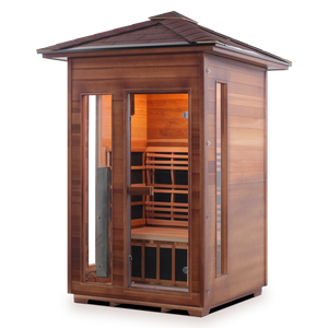 Rustic 2 Person Outdoor Infrared Sauna
