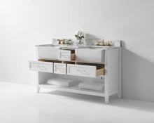 Load image into Gallery viewer, New HALEY Modern Marble Farmhouse Double Sink Bathroom Vanity