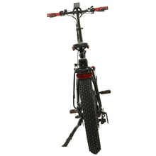 Load image into Gallery viewer, 48V Black-Red 20&quot; Fat Tire Portable and Folding Electric Bike with color LCD Screen