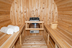 Dundalk Tranquility White Cedar Barrel Sauna