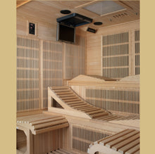 Load image into Gallery viewer, &quot;Monaco Elite&quot; 6-person PureTech™ Near Zero Far Infrared Sauna Canadian Hemlock