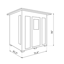 Load image into Gallery viewer, Diamond Indoor 4 Person Hybrid Infrared + Electric Sauna