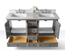 Load image into Gallery viewer, Audrey Double Sink Marble Bath Vanity