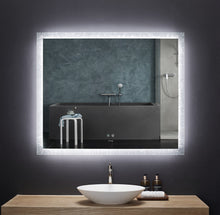 Load image into Gallery viewer, FRYSTA LED Frameless Rectangular Mirror with Dimmer &amp; Defogger