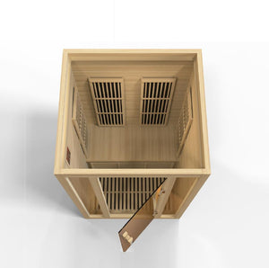 "Seattle" Canadian Hemlock 2 person Low EMF FAR Infrared Sauna