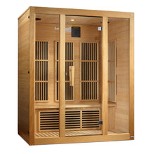 Load image into Gallery viewer, &quot;Bellevue Edition&quot; 3 Person Low EMF FAR Infrared Canadian Hemlock Sauna