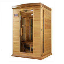 Load image into Gallery viewer, 2 Person Canadian Red Cedar Low EMF FAR Infrared Sauna