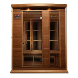 3 Person Canadian Red Cedar Low EMF FAR Infrared Sauna