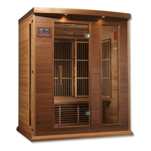 Load image into Gallery viewer, 3 Person Canadian Red Cedar Low EMF FAR Infrared Sauna