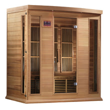 Load image into Gallery viewer, &quot;Montilemar Edition&quot; 4 Person Zero EMF FAR Infrared Sauna - Canadian Red Cedar