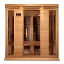 Load image into Gallery viewer, 4 Person Canadian Hemlock Wood Low EMF FAR Infrared Sauna