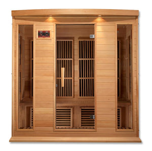 4 Person Canadian Hemlock Wood Low EMF FAR Infrared Sauna