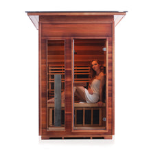 Load image into Gallery viewer, Diamond 2 Person Hybrid Infrared + Electric Outdoor Sauna