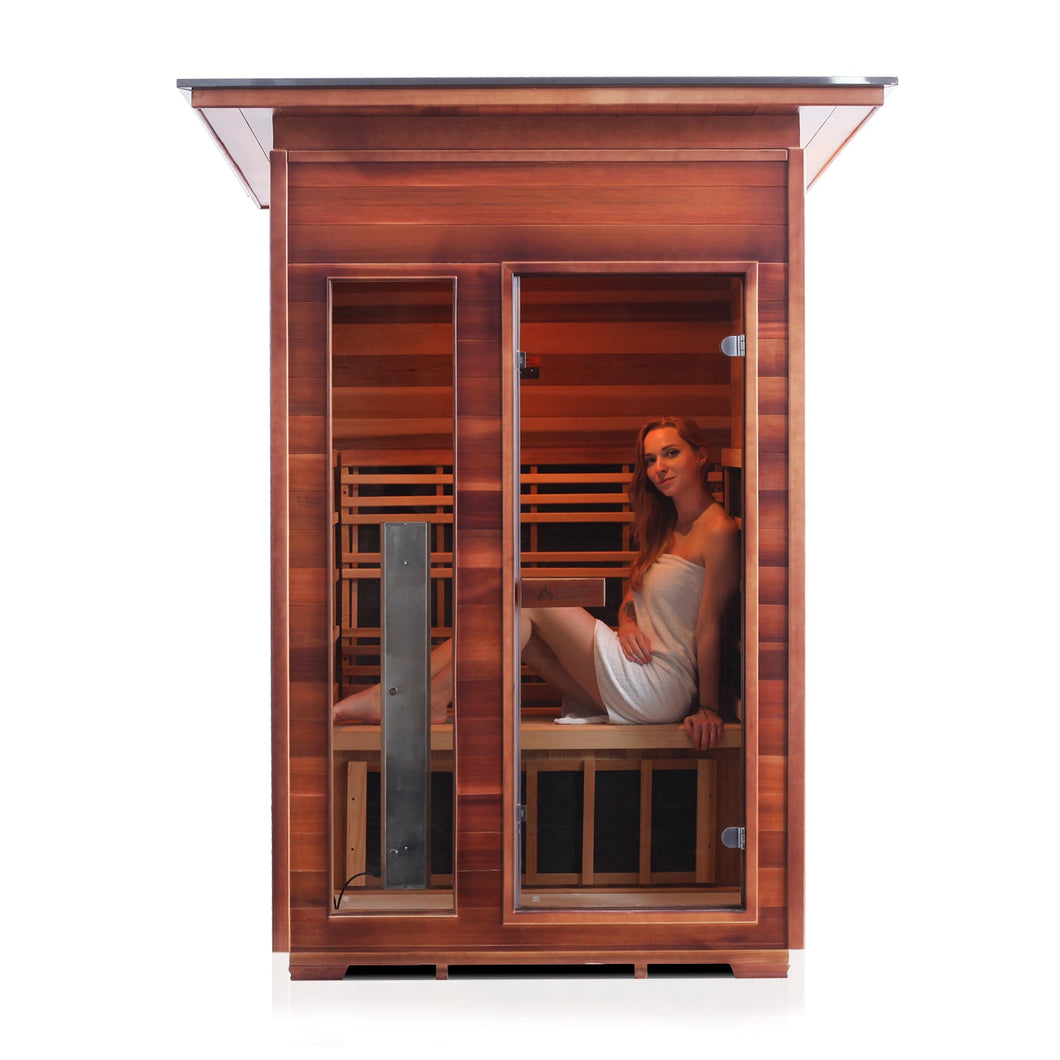 Rustic 2 Person Outdoor Infrared Sauna
