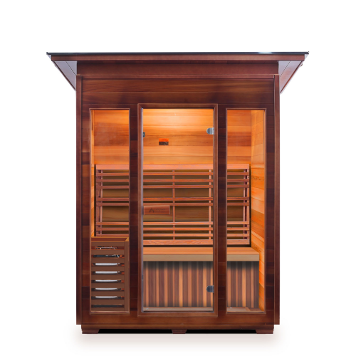 SunRise Indoor 3 Person Traditional Dry Electric Sauna