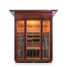 Load image into Gallery viewer, Rustic 3 Person Outdoor Infrared Sauna