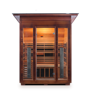 Rustic 3 Person Outdoor Infrared Sauna