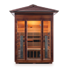 Load image into Gallery viewer, Diamond 3 Person Outdoor Hybrid Infrared + Electric Sauna