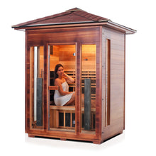 Load image into Gallery viewer, Rustic 3 Person Outdoor Infrared Sauna
