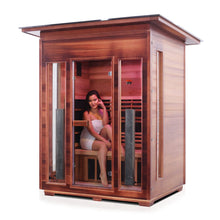 Load image into Gallery viewer, Rustic 3 Person Outdoor Infrared Sauna
