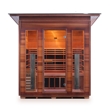 Load image into Gallery viewer, Rustic 4 Person Outdoor Infrared Sauna