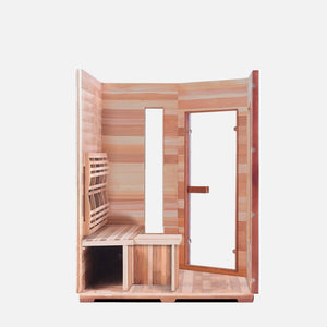 SunRise 4 Person Corner Indoor Traditional Electric Sauna