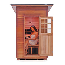 Load image into Gallery viewer, Sapphire 2 Person Hybrid Infrared + Traditional Outdoor Sauna