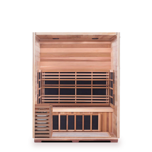 Sapphire 3 Person Indoor Hybrid Infrared + Traditional Sauna