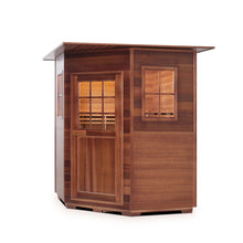 Load image into Gallery viewer, MoonLight 4 Person Corner Indoor Red Cedar Sauna