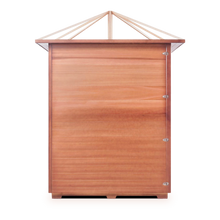 Load image into Gallery viewer, Rustic 4 Person Corner Outdoor Infrared Sauna