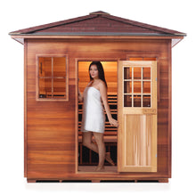 Load image into Gallery viewer, Sapphire 5 Person Hybrid Infrared + Traditional Outdoor Sauna